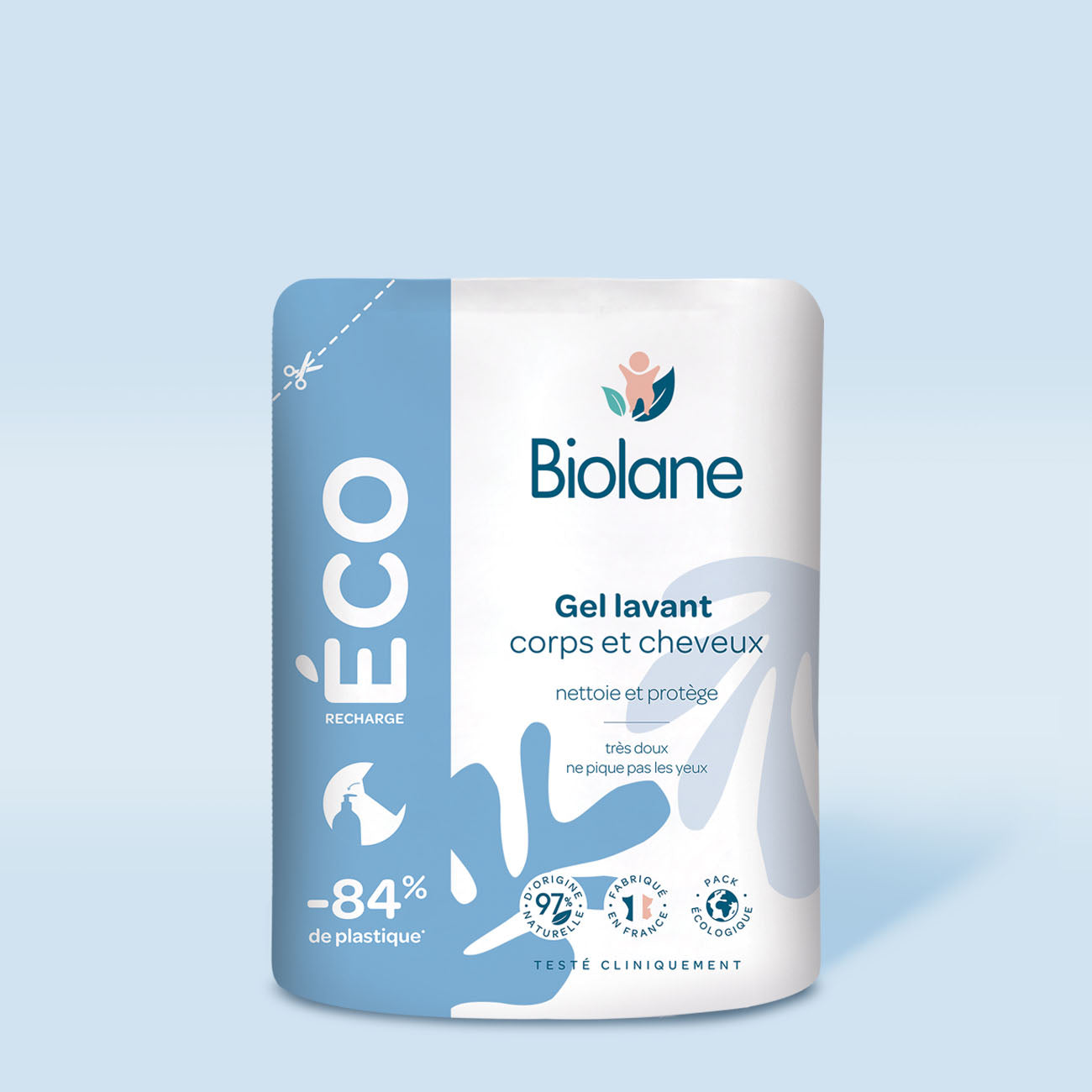 Biolane 2 in 1 Body and Hair Cleanser - Eco-refill (500ml)