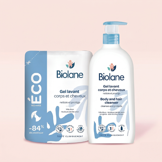 (到期日 01/2027) Biolane 2合1沐浴/洗髮啫喱 1+1 環保套裝