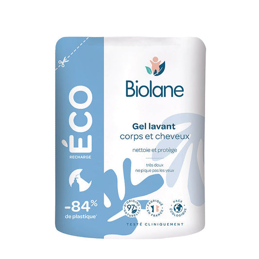 Biolane 2 in 1 Body and Hair Cleanser - Eco-refill (500ml)
