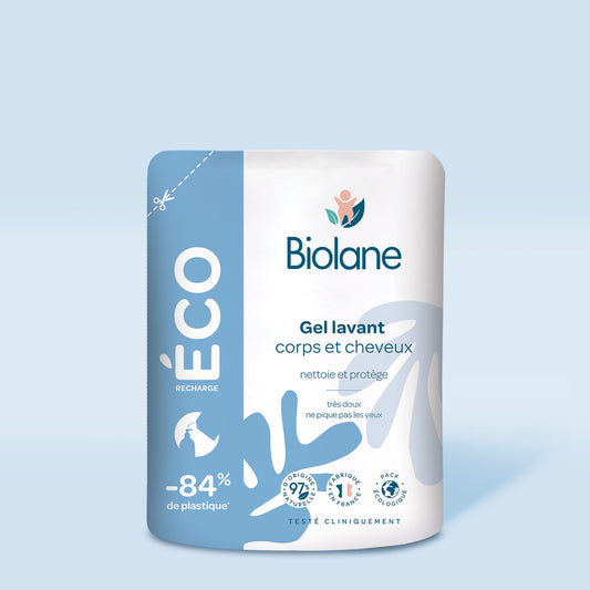 Biolane 2 in 1 Body and Hair Cleanser - Eco-refill (500ml)